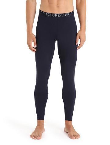 Icebreaker Merino 200 Sonebula Thermal Leggings Férfi Base Layers Sötétkék Fehér | HU 1365EBCX